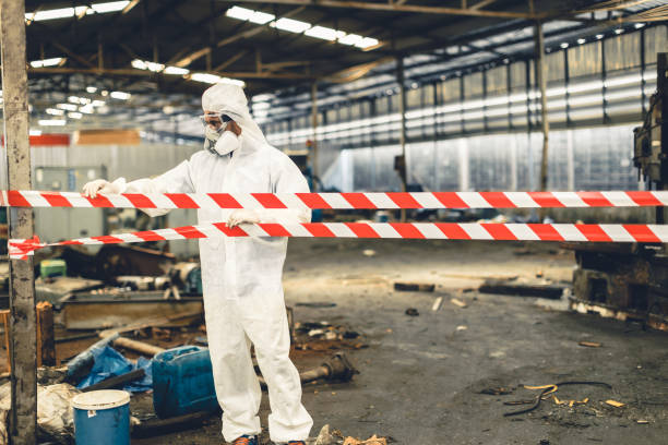Professional Sewage Cleanup technician working in Monroe, OH